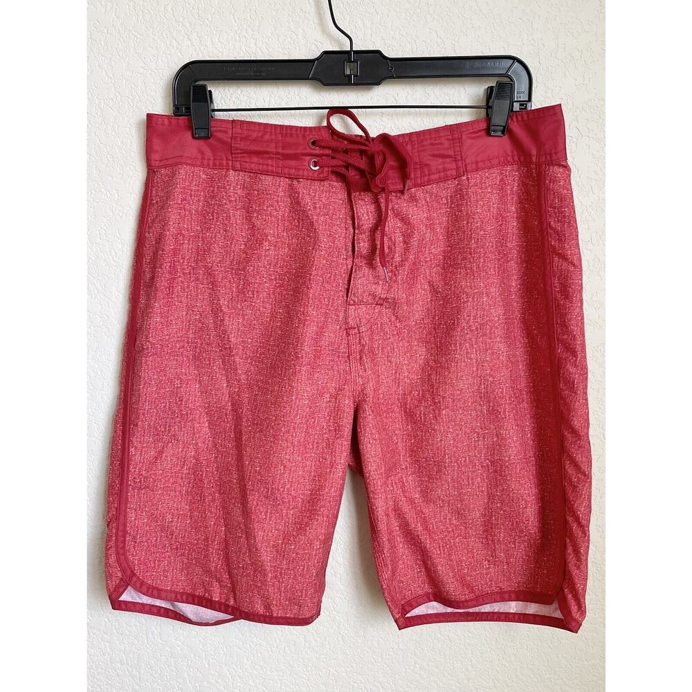 Old Navy Mens Medium Red Board Shirts Polyester Drawstring Outdoor Preowned